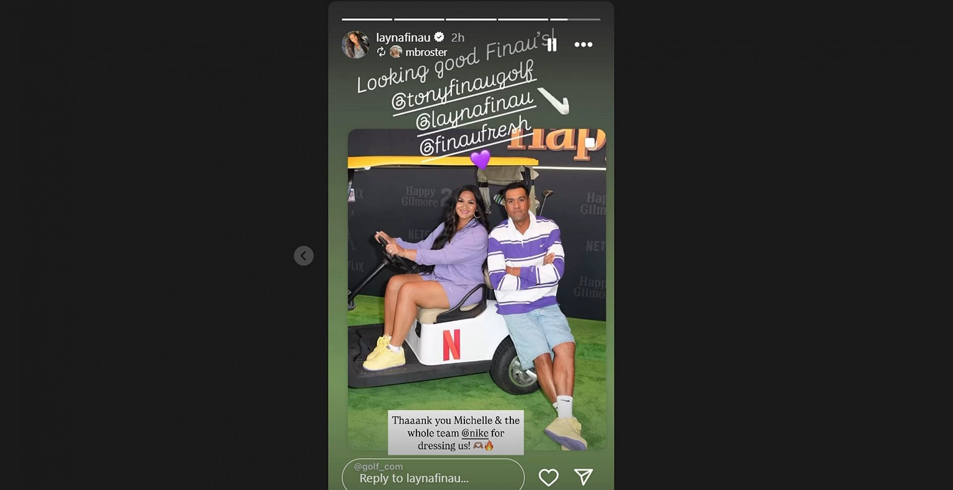 Tony Finau’s wife Alayna dubs LPGA icon her favorite ‘island girl’/@laynafinau